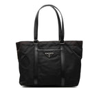 Prada Tote Black Nylon Leather