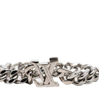 Louis Vuitton Bracelet LV Chain M Silver Blue Metal — view 4