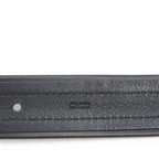Louis Vuitton 100 40 Navy Gray Leather Suede 1- Belt — view 7