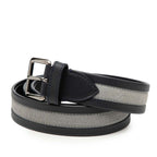 Louis Vuitton 100 40 Navy Gray Leather Suede 1- Belt — view 2