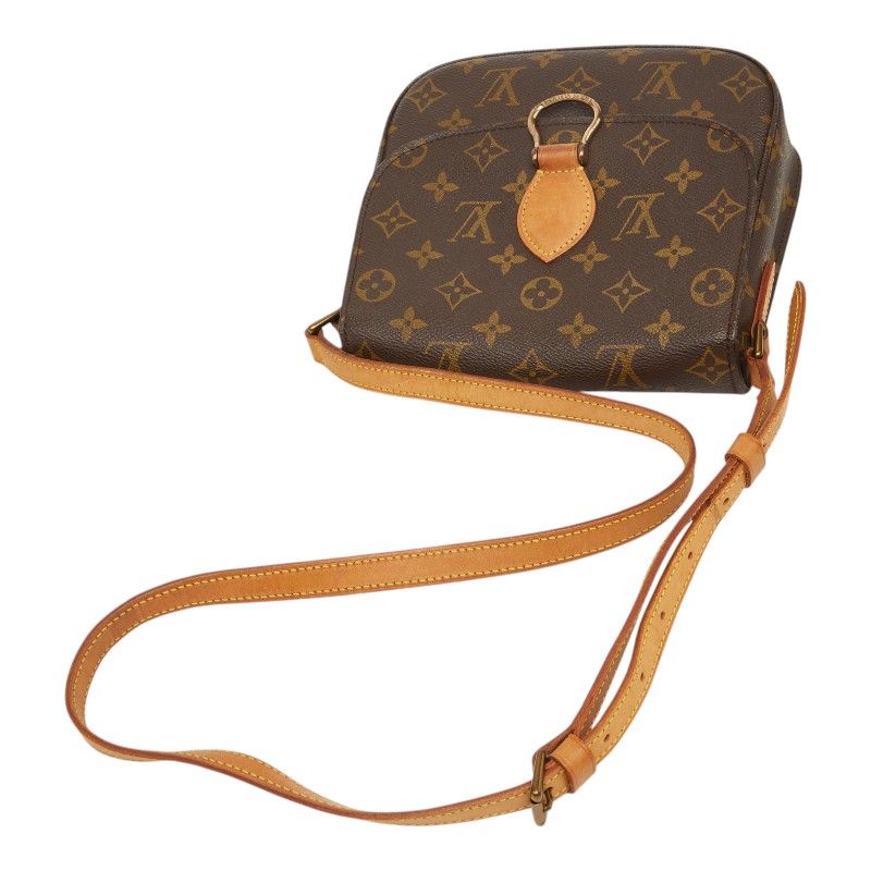 Louis Vuitton Monogram Saint Cloud MM Crossbody Shoulder Bag Brown Leather — view 8