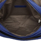 Bottega Veneta Intrecciato Shoulder Bag Blue Canvas Leather — view 8
