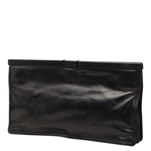 Bottega Veneta Clutch Black Leather — view 2