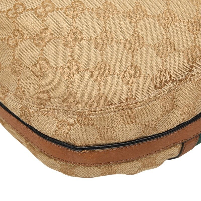 Gucci GG Canvas Sherry Line Tassel Shoulder Bag Beige Multicolor — view 7