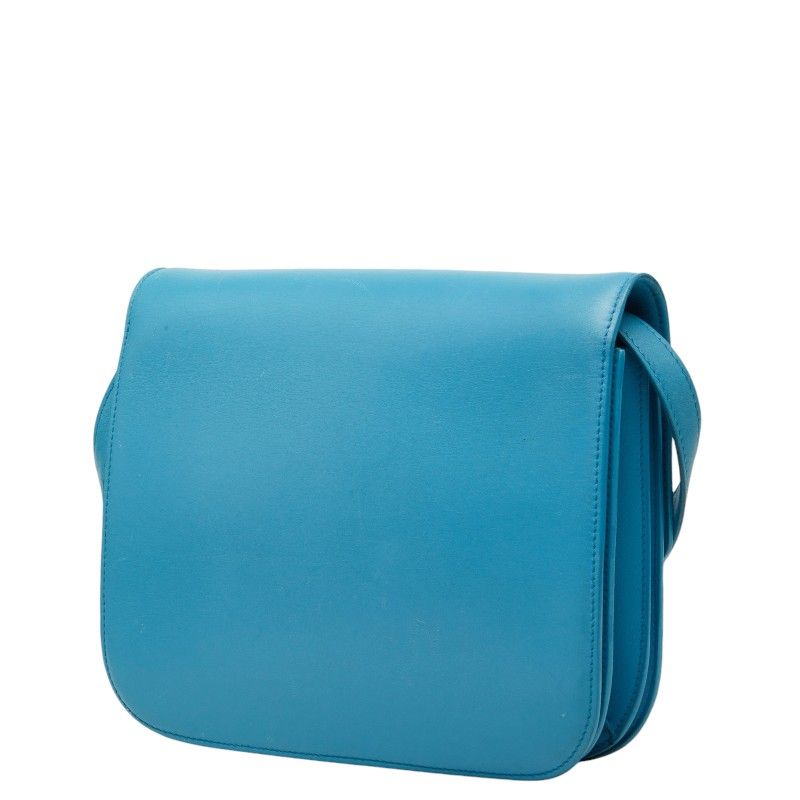 Celine Classic Box Shoulder Bag Light Blue Leather — view 2