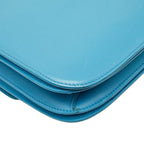 Celine Classic Box Shoulder Bag Light Blue Leather — view 7