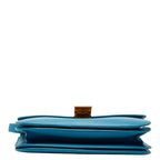 Celine Classic Box Shoulder Bag Light Blue Leather — view 3