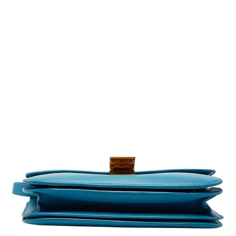 Celine Classic Box Shoulder Bag Light Blue Leather — view 3