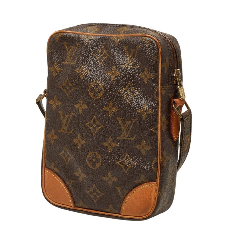 Louis Vuitton Monogram Danube Crossbody Shoulder Bag Brown Leather — view 2