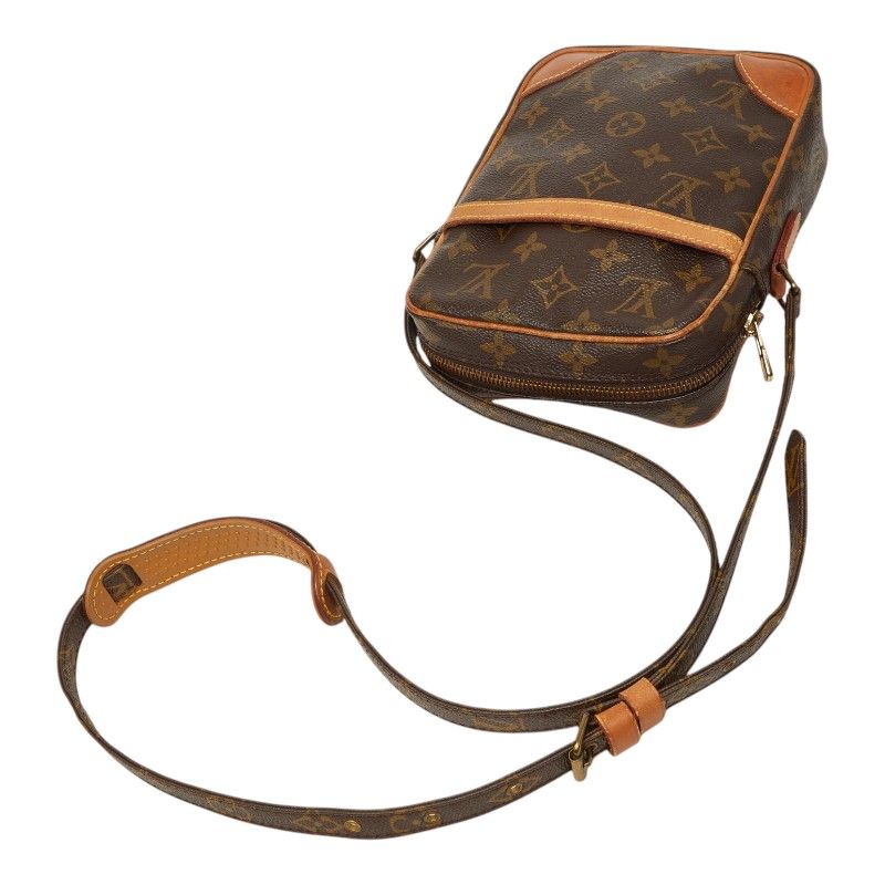 Louis Vuitton Monogram Danube Crossbody Shoulder Bag Brown Leather — view 8