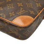 Louis Vuitton Monogram Danube Crossbody Shoulder Bag Brown Leather — view 4