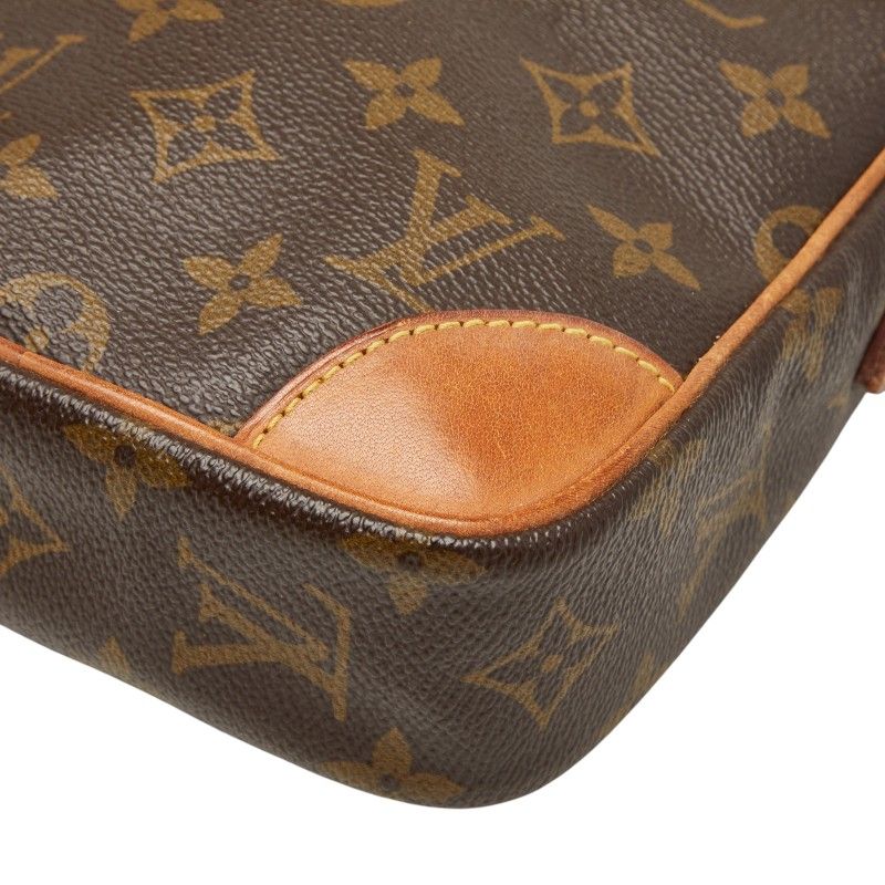 Louis Vuitton Monogram Danube Crossbody Shoulder Bag Brown Leather — view 4