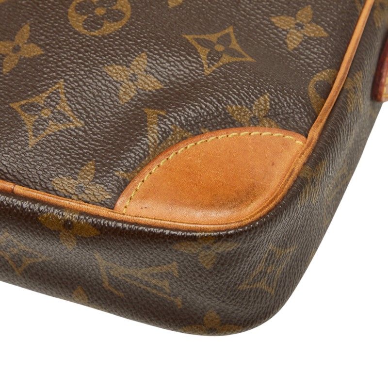 Louis Vuitton Monogram Danube Crossbody Shoulder Bag Brown Leather — view 7