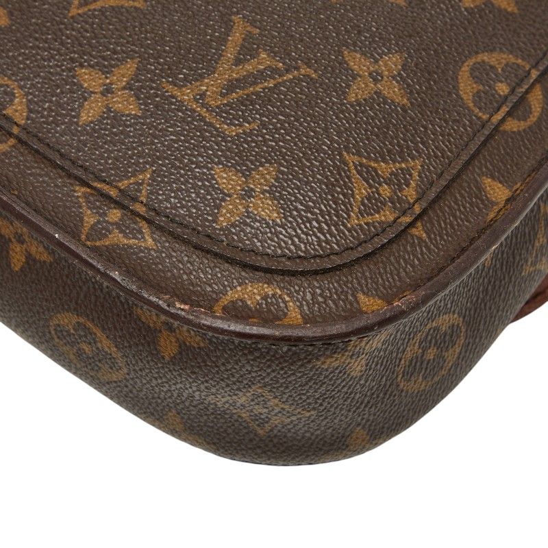 Louis Vuitton Monogram Mini Saint Cloud Shoulder Bag Brown Leather — view 6