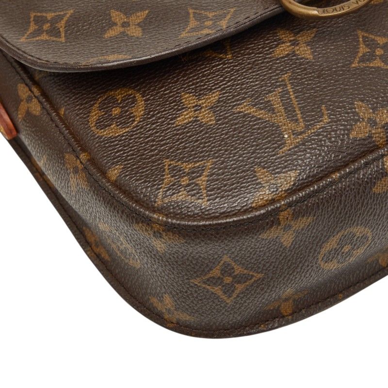 Louis Vuitton Monogram Mini Saint Cloud Shoulder Bag Brown Leather — view 4