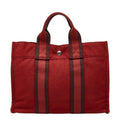 Hermes Fourre Tout PM Handbag Red Canvas