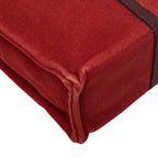 Hermes Fourre Tout PM Handbag Red Canvas — view 7