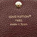 Louis Vuitton Monogram Empreinte Porte-Monnaie Rosalie Coin Case Card Grena — view 9