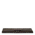 Fendi Zucca Wallet Brown Canvas Leather — view 3