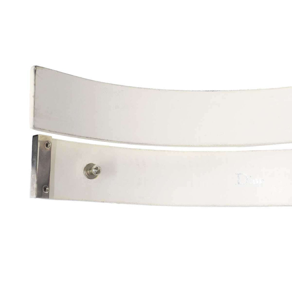 Dior Homme Leather Belt White 90 — view 3