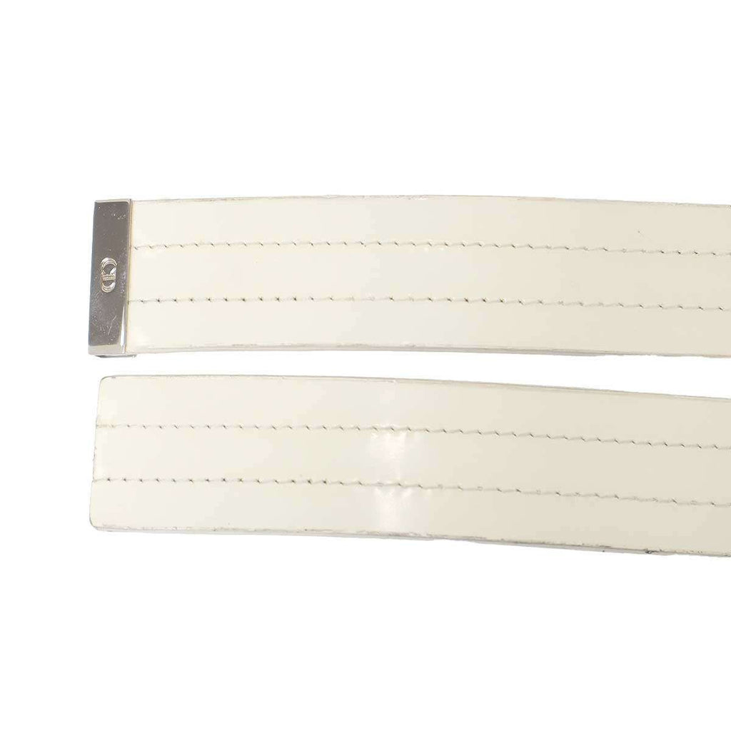 Dior Homme Leather Belt White 90 — view 2