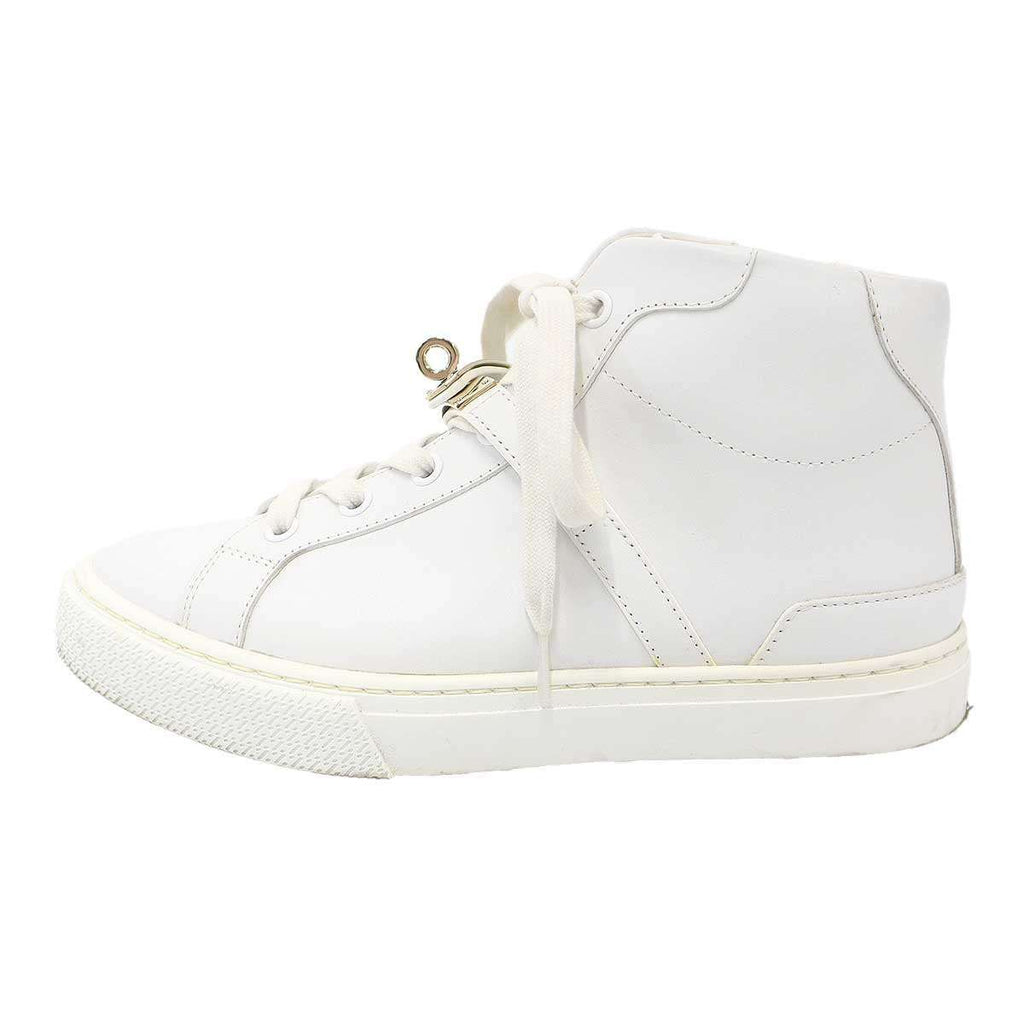 Hermes Daydream Kelly High Cut Sneakers White — view 2