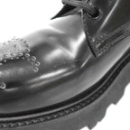 Celine Triomphe Leather Derby Shoes BE Black — view 9
