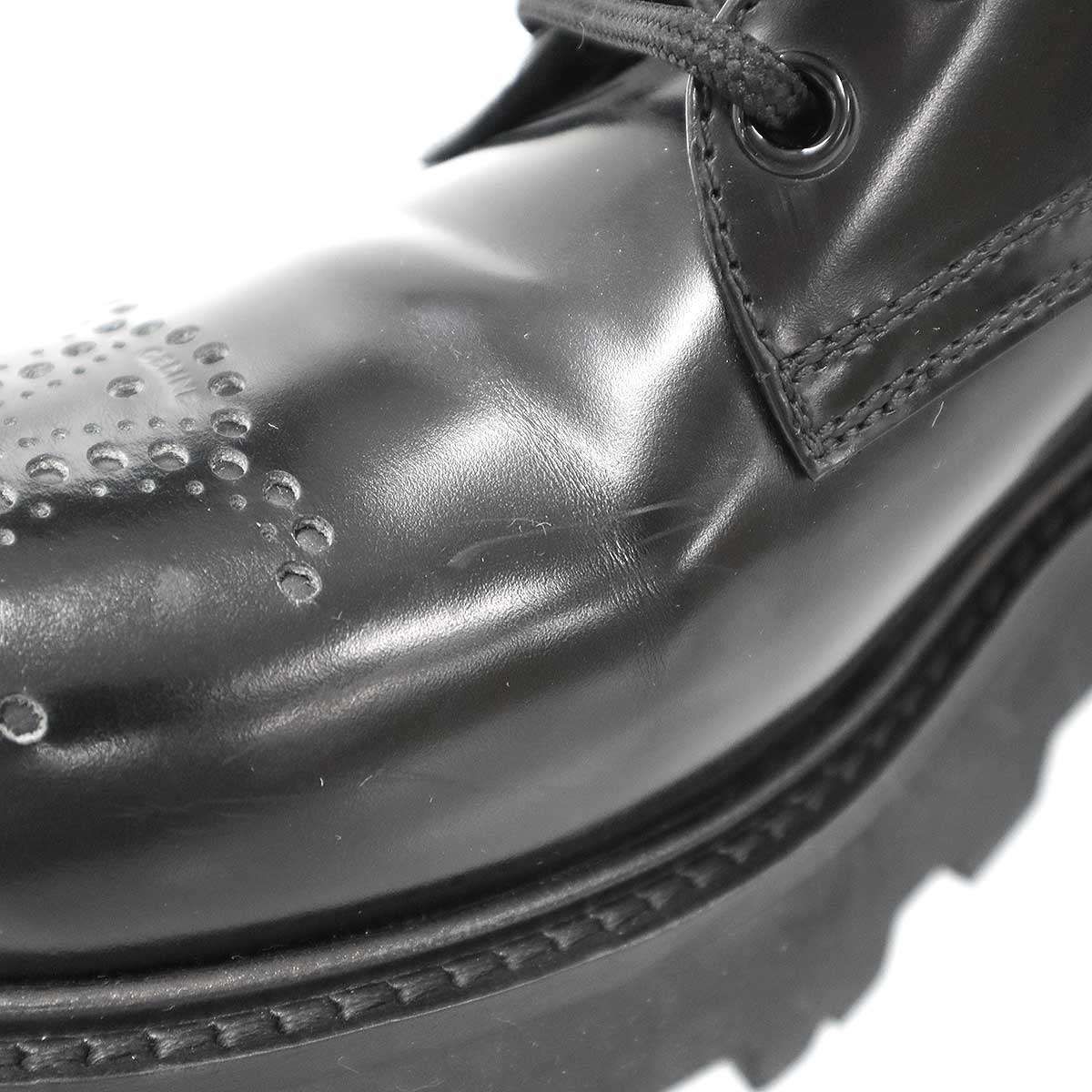 Celine Triomphe Leather Derby Shoes BE Black — view 9