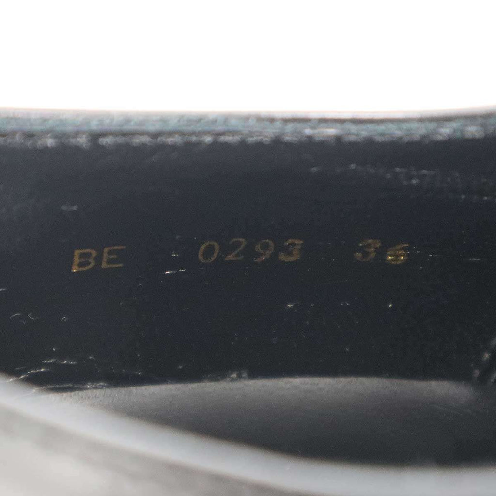 Celine Triomphe Leather Derby Shoes BE Black — view 6