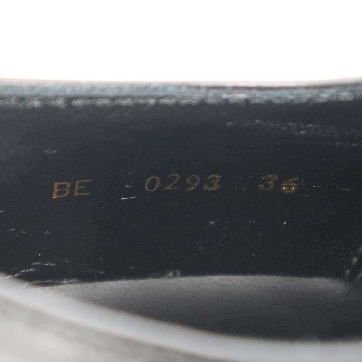 Celine Triomphe Leather Derby Shoes BE Black — view 6