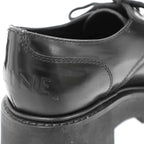 Celine Triomphe Leather Derby Shoes BE Black — view 8