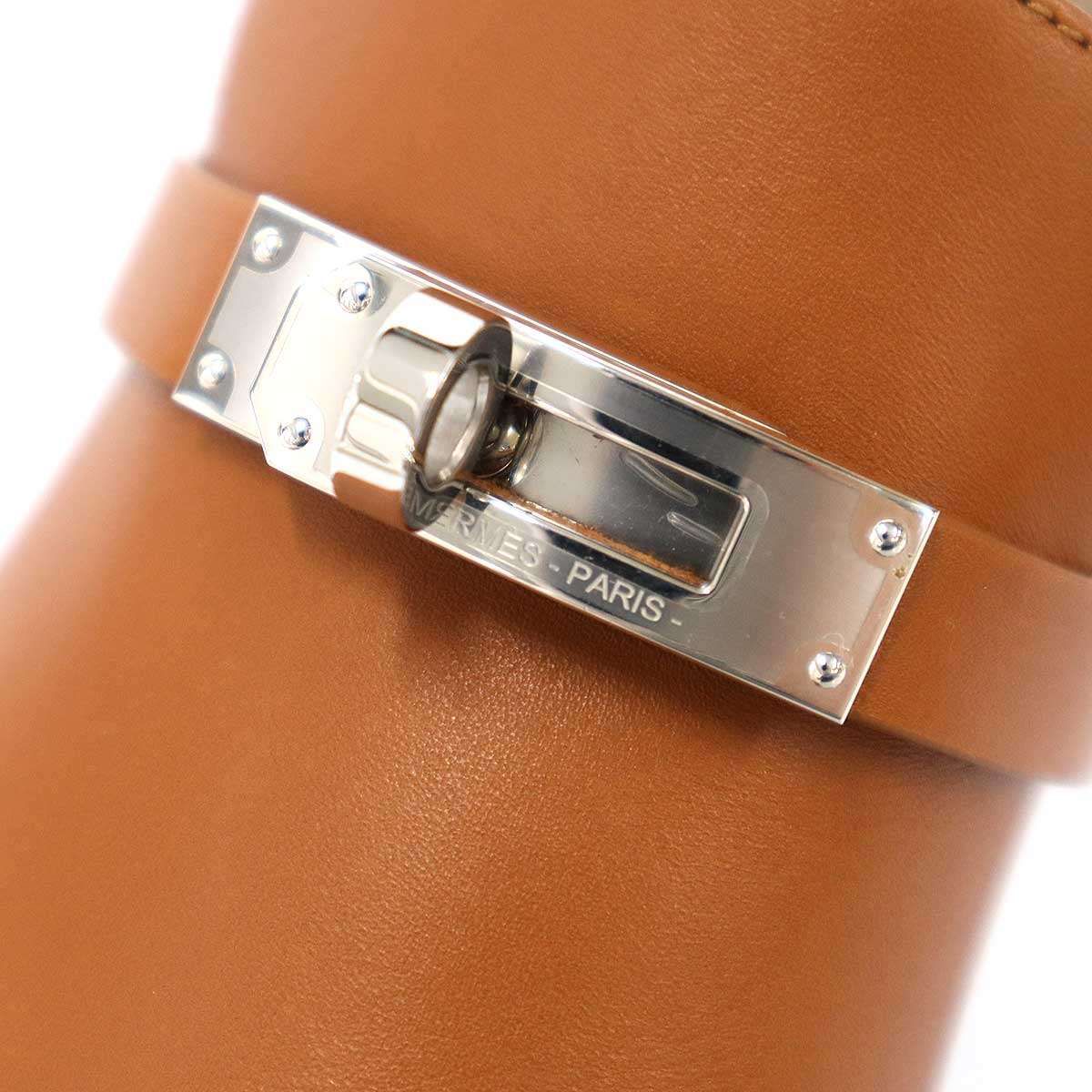 Hermes Carlotta Mule Sabo Kelly Sandals Brown — view 7
