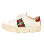 Gucci Ace Embroidery Platform Sneakers White — view 2