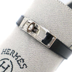 Hermes Carlotta Mule Sabo Logo Kelly Sandals Gray Black — view 7
