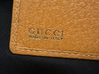 Gucci Wallet 035.0 Brown Gold Leather Bifold — view 6