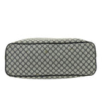Celine Tote Macadam Canvas Leather Gray Black Vertical — view 4