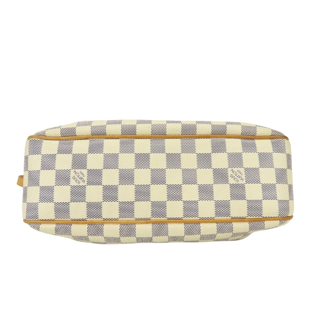 Louis Vuitton Shoulder Bag Syracuse PM Damier Azur Leather White Crossbody — view 4