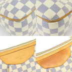 Louis Vuitton Shoulder Bag Syracuse PM Damier Azur Leather White Crossbody — view 5
