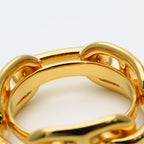 Hermes Scarf Ring Chaine Dangle Metal Gold Plated — view 6