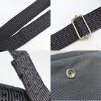 Hermes Shoulder Bag Bazas PM Her Line Cotton Canvas Gray Crossbody Daily — view 7