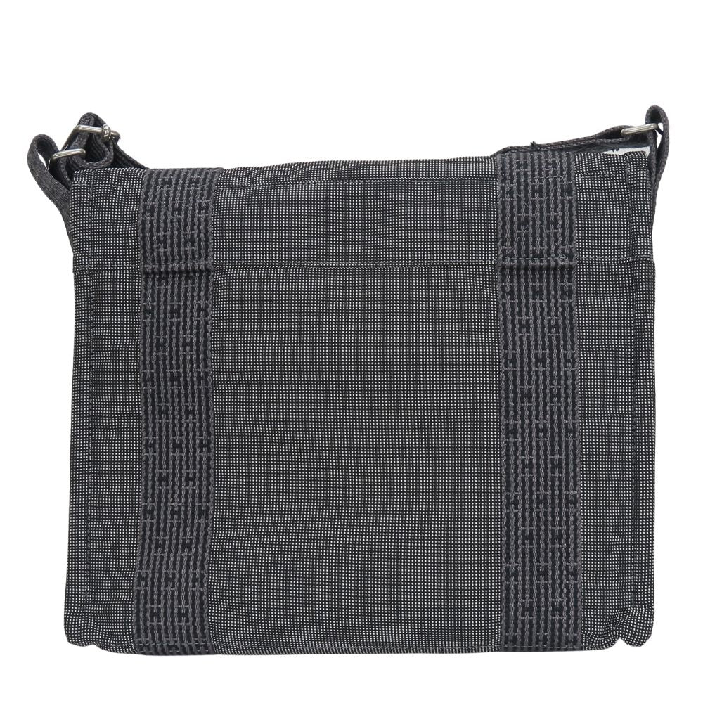 Hermes Shoulder Bag Bazas PM Her Line Cotton Canvas Gray Crossbody Daily — view 3