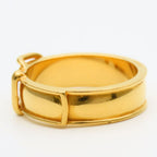Hermes Scarf Ring Ceinture Belt Motif Metal Gold Plated — view 3