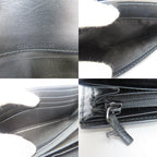 Gucci Wallet Ribbon Marais the Black Gold Guccissima Bifold — view 9