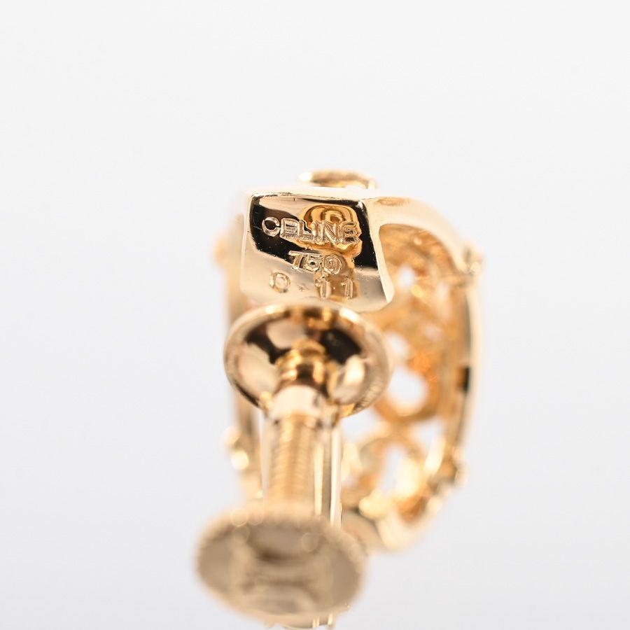 Celine Earrings Diamond Gold — view 5