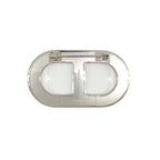 Hermes Chaine D'ancre Epsom Brooch Silver Brown — view 4