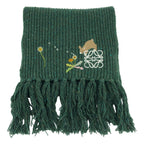 Loewe Suna Fujita Embroidered Scarf Green — view 2