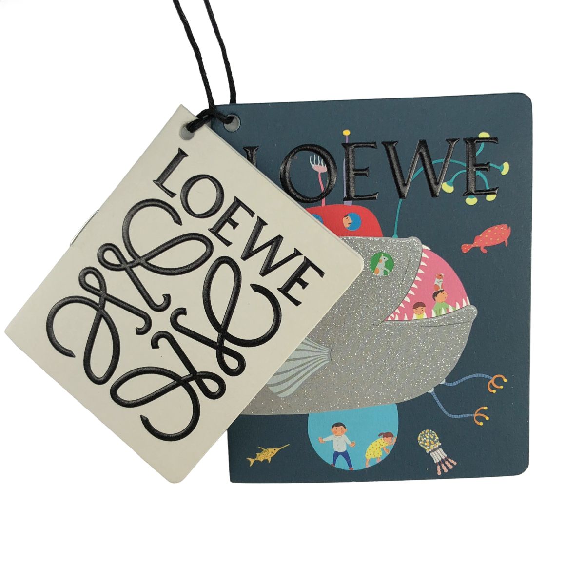 Loewe Suna Fujita Embroidered Scarf Green — view 6