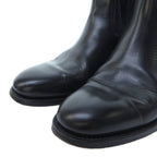 Dior Homme Hedi Slimane Era Side Gore Boots Plain Toe Wood Sole Leather 42 HW — view 2