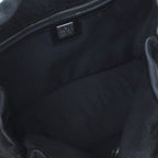 Fendi Vintage Calf Hair Leather Handbag Tote FF Logo Plate Black HW — view 7