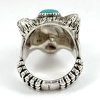 Gucci Anga Forest Wolf Head Ring 925 Sterling Silver